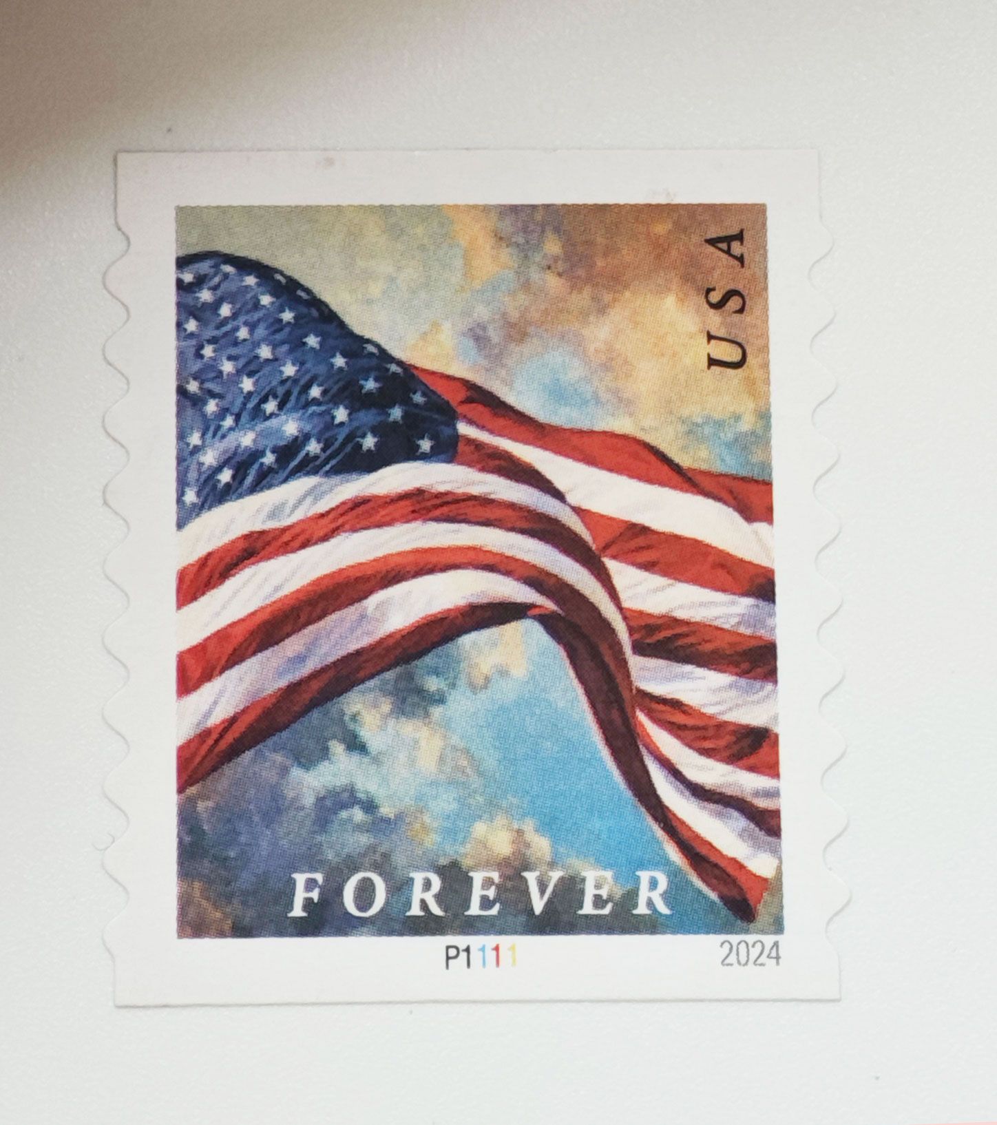2024 U.S. Flag Forever Stamps Roll of 100 product photo by ToolStamps